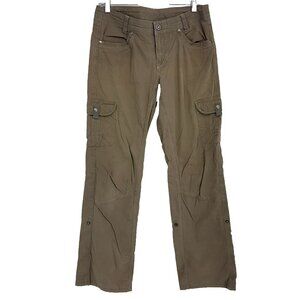Kuhl Women 8 Splash Cargo Pants Convertible Leg Hike Taupe Brown Outdoor Hiking